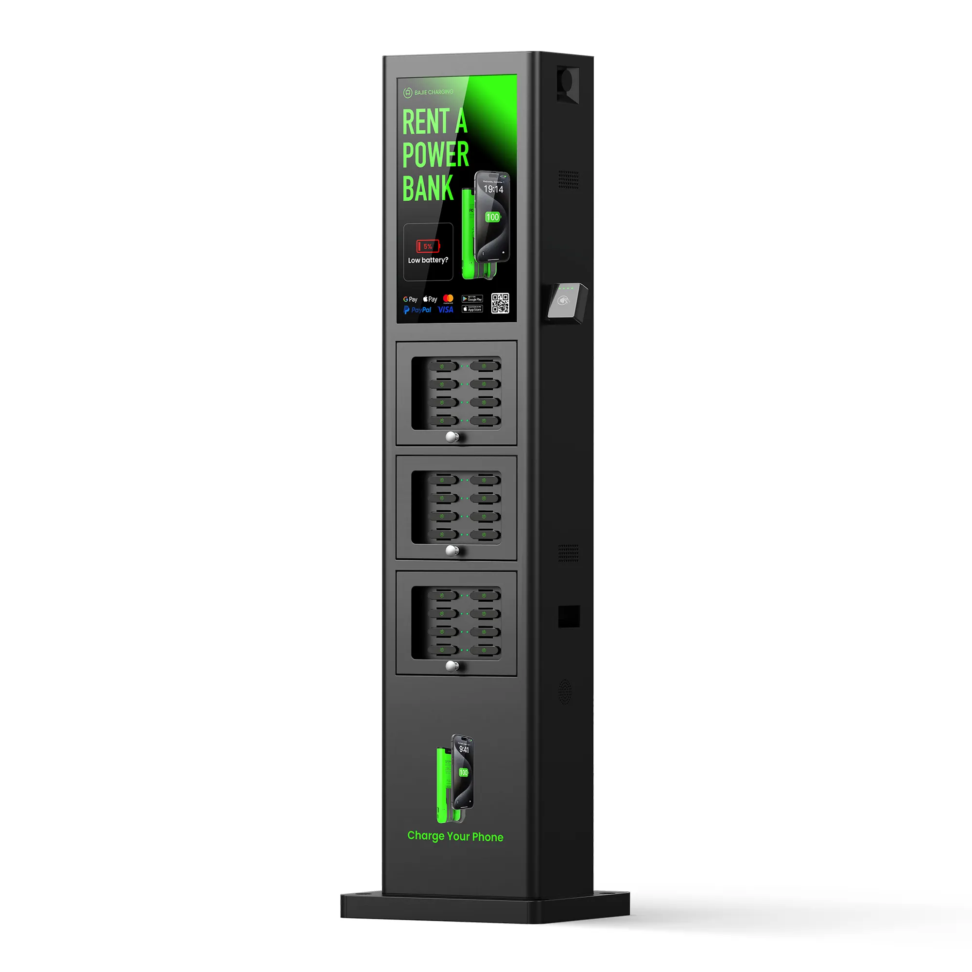 24-Slot Outdoor Waterproof Vending Machine Power Bank