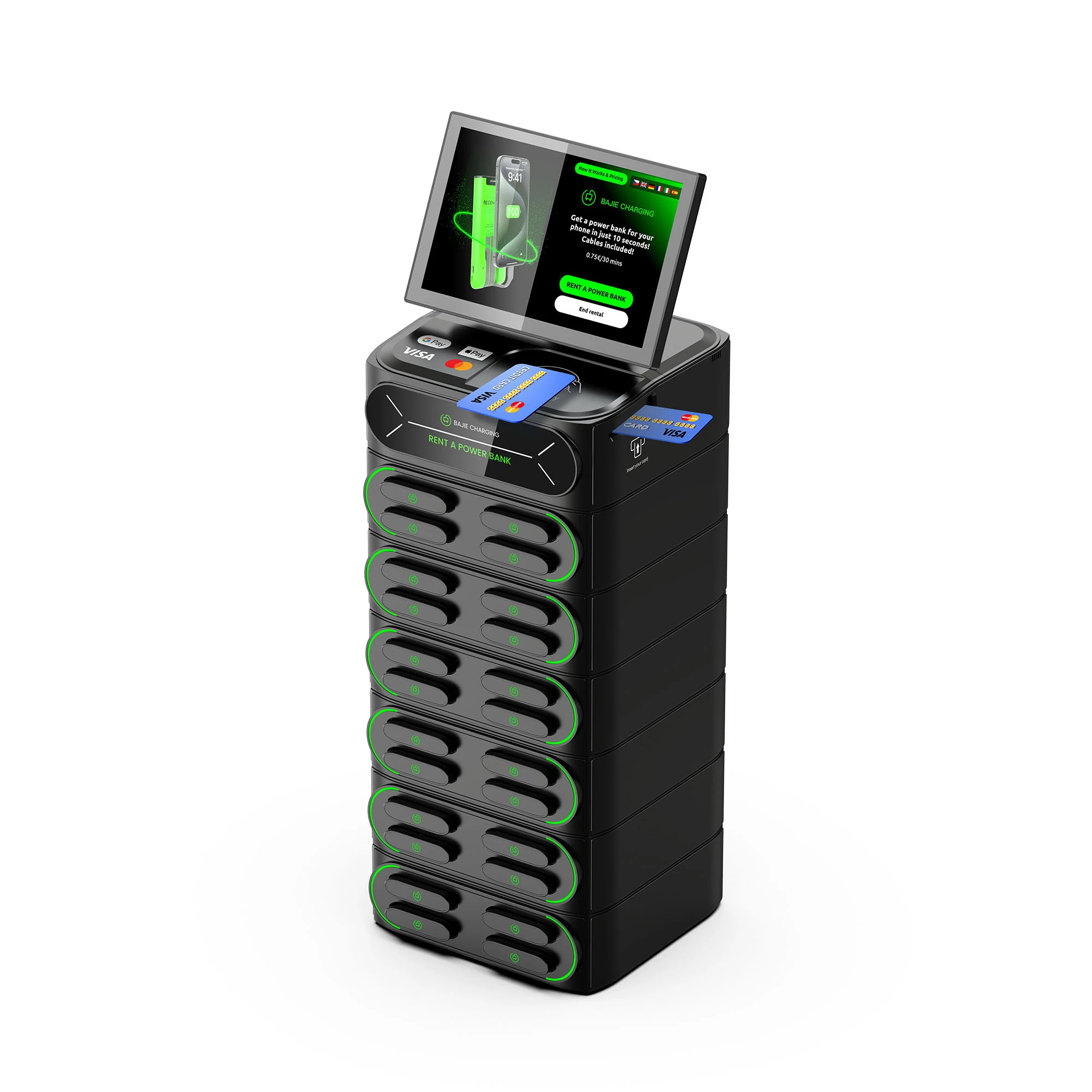24-Slot charging Station + Touch & POS